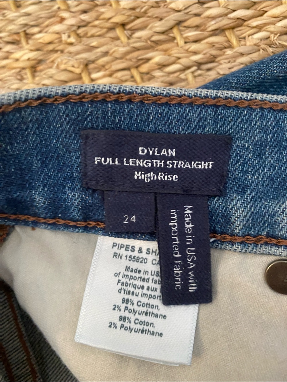 Veronica Beard Dylan Cuffed Jeans Size 24 NWOT - Picture 3 of 4